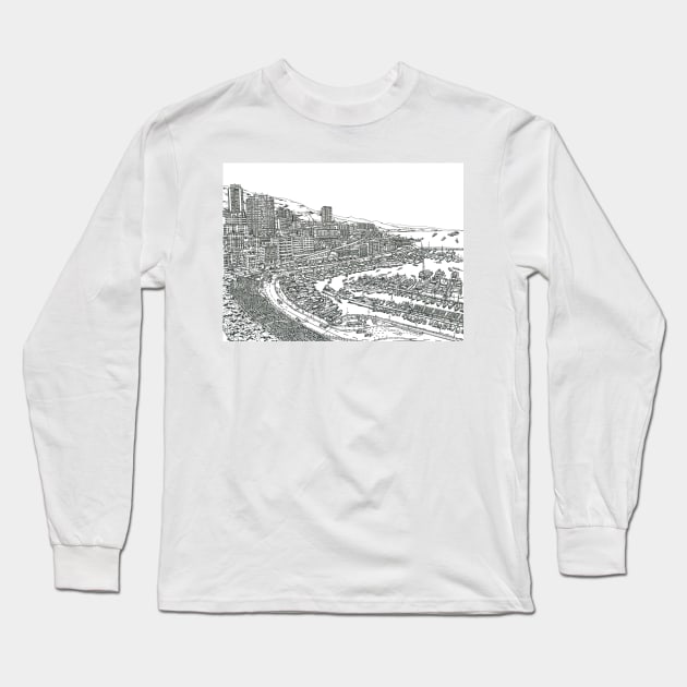 Monaco Long Sleeve T-Shirt by valery in the gallery